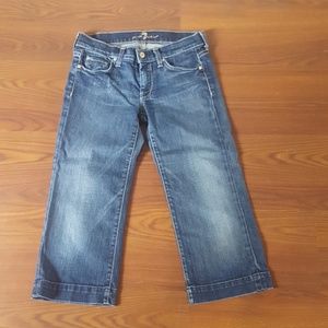 7 For All Mankind Dojo Capri Crop